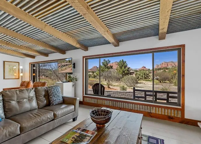 Mid-Century Ranch Home In Sedona With Fantastic Red Rock Views