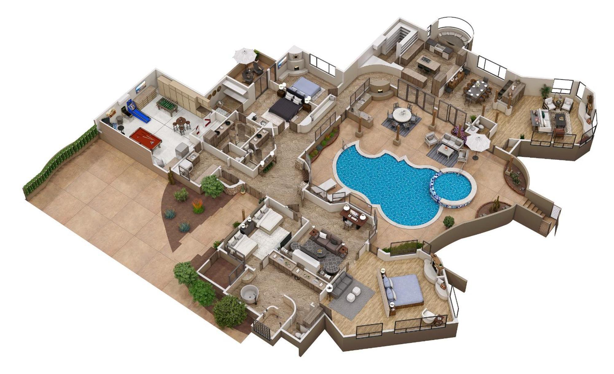 Holiday home Panoramic Views, Game Room, Pool, Hot Tub! *
